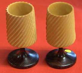 Two spiral goblets